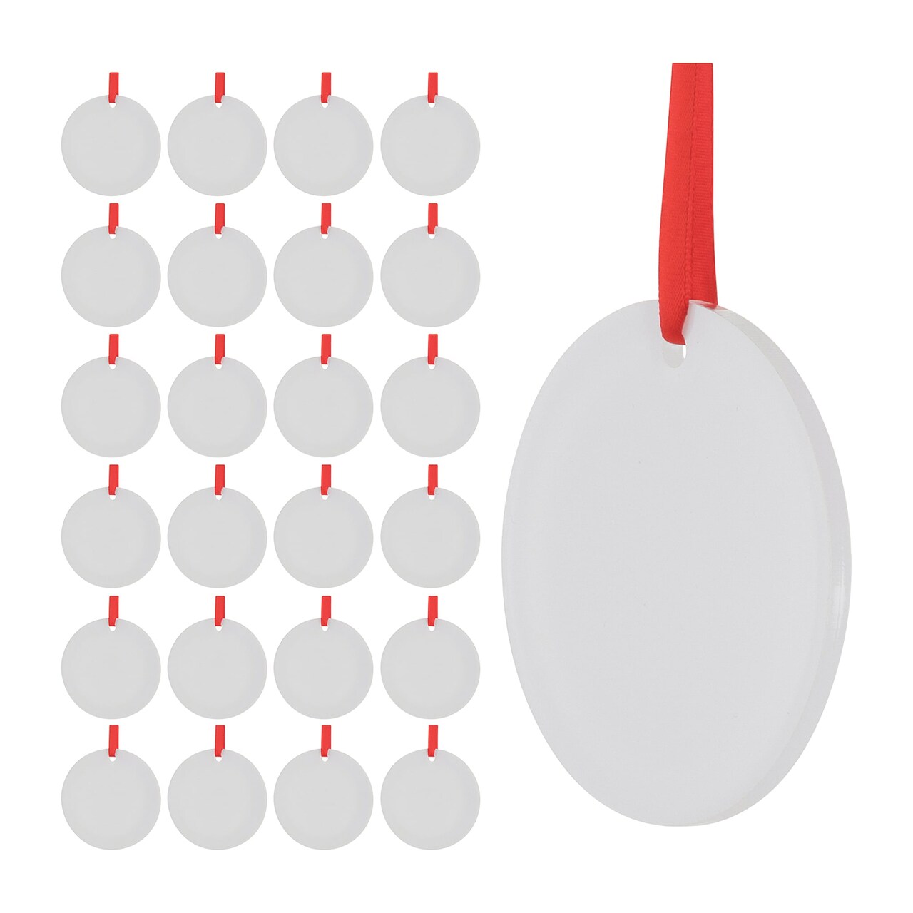 Craft Express Sublimation Printing Ornament - Acrylic Circle, 3", Pkg of 25